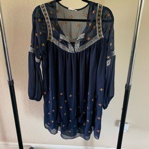Oversized navy boho dress💙